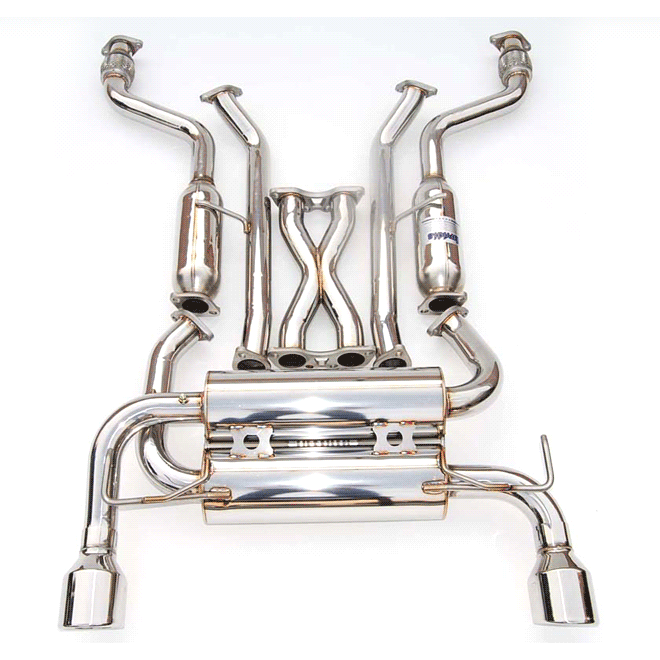 Invidia R400 Cat-Back Exhaust W/ Rolled Stainless Steel Tips - 2003-2008  Infiniti FX35 & 2003-2005 FX45