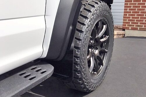 Rally Armor Urethane Mud Flaps – 2017–2019 Ford Raptor - Black w/ Red ...