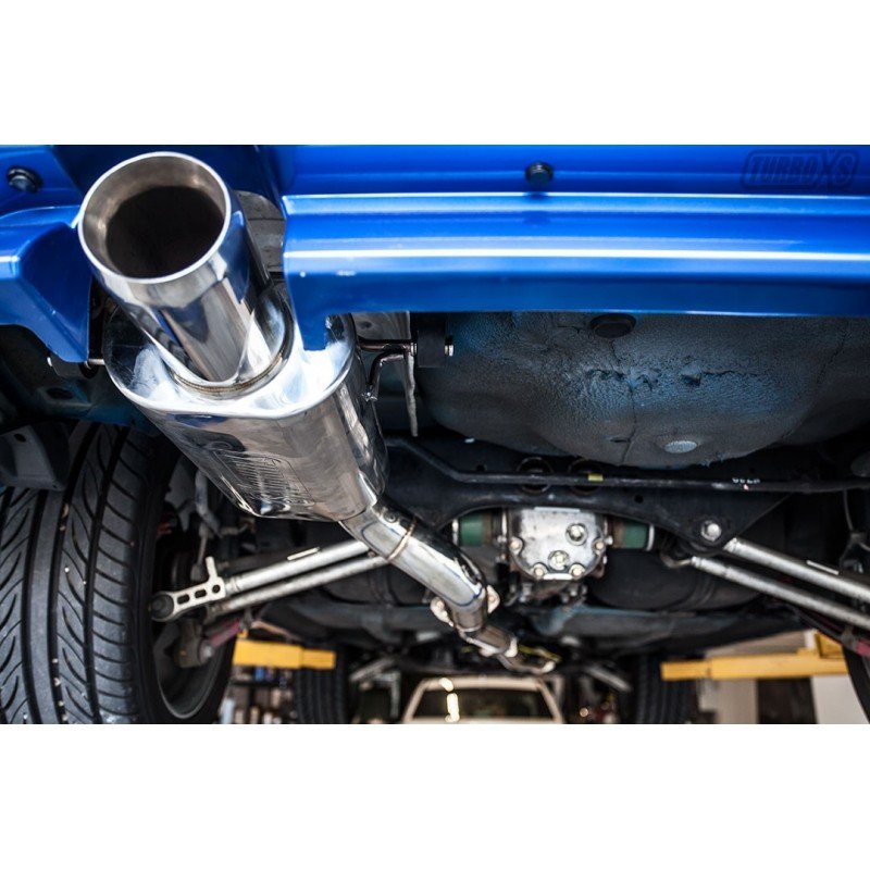 Turbo Yonaka Compatible with 2004-2008 Subaru Forester XT Stainless Steel Performance 3 Catback Exhaust 