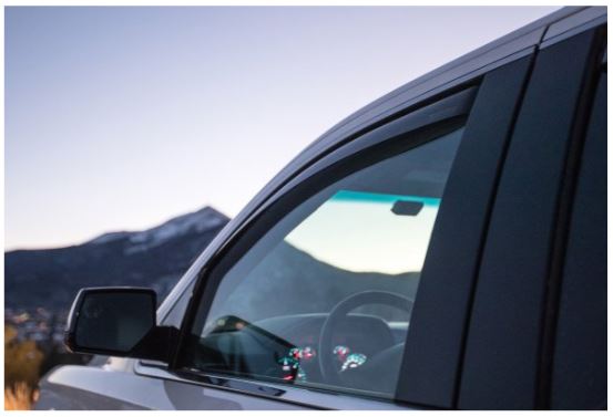 Light Smoke WeatherTech Custom Fit Front & Rear Side Window Deflectors for Chevrolet Aveo 
