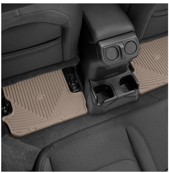 WeatherTech All-Weather 2nd Row Tan Floor Mats - 2018-2019 Jeep Wrangler -  Touge Tuning