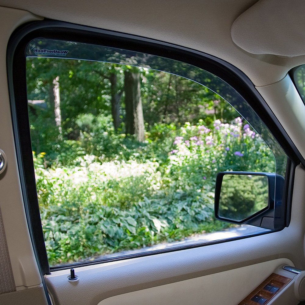 WeatherTech Custom Fit Front & Rear Side Window Deflectors for Toyota Camry Sedan Dark Smoke 