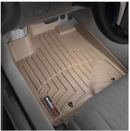 WeatherTech 1st Row Tan Molded Floor Liners - 2008-2013 Toyota ...