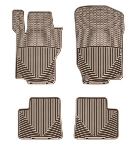 WeatherTech All-Weather 1st and 2nd Row Tan Floor Mats - 2007-2012 ...