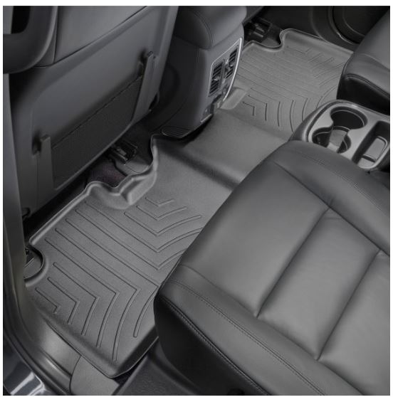 WeatherTech 2nd Row Black Molded Floor Liners - 2011-2020 Dodge Durango ...