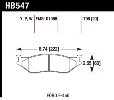 Hawk Performance Rear Brake Pad Sets - 2009-2016 Ford F-450 Super Duty ...