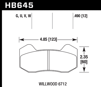 HAWK DTC-30 Brake Pad Sets Racing Vehicle Fitment See Description HB601W.626 