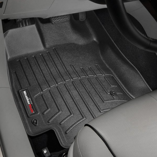 WeatherTech 1st Row Black Molded Floor Liners - 2009-2011 Toyota Venza ...