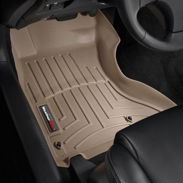 WeatherTech 1st Row Tan Molded Floor Liners - 2006-2013 Lexus IS ...