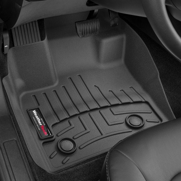 WeatherTech 1st Row Black Molded Floor Liners - 1999-2005 Porsche 911 &  1997-2004 Boxster - Touge Tuning