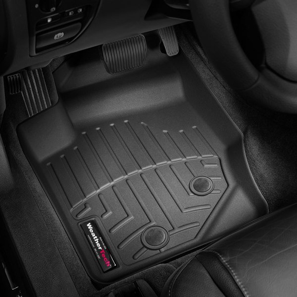 WeatherTech 1st Row Black Molded Floor Liners - 2003-2014 Volvo XC90 ...