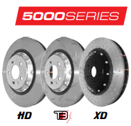 DBA 5000 Series T3 Slotted 2-Piece Front Rotors - 2018-2021 Subaru