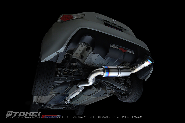 Tomei EXPREME Ti Full Titanium “TYPE-80 ver.2” Cat-Back Exhaust –  2013-2022+ Scion FR-S, Subaru BRZ & Toyota 86/GR86