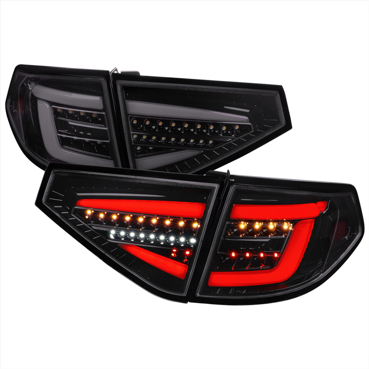 SPEC-D Tuning LED Sequential Tube Tail Lights w/ White LED Bar