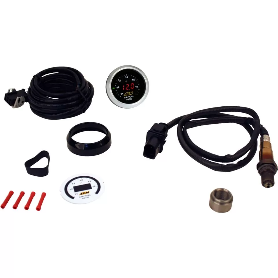 PN: 30-4110 - Wideband UEGO Controller Gauge kit contents with AFR faceplate